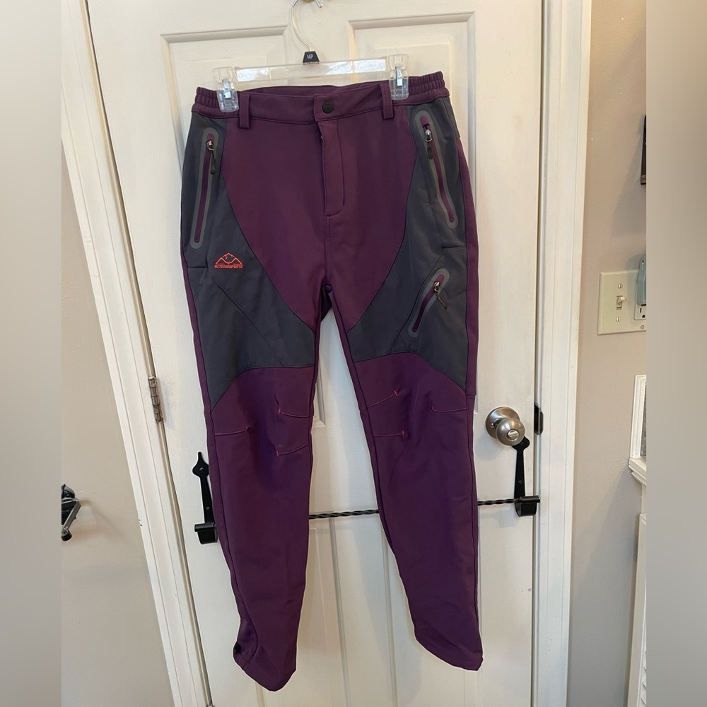 Large plum purple Outdoorsports snowpants